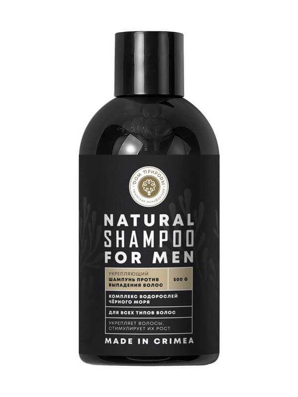 Шампунь для всех типов волос с комплексом водорослей Черного моря «For Men» - Укрепляющий • Против выпадения волос